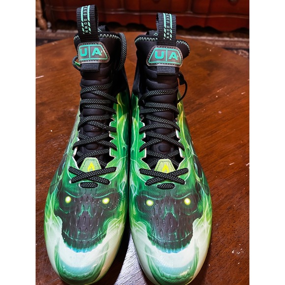 Under Armour Other - Under Armour Highlight MC Football Cleats Green Skull 3025376-001 Mens 14